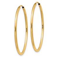 Load image into Gallery viewer, 14k 1.2mm Polished Round Endless Hoop Earrings

