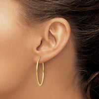 Load image into Gallery viewer, 14k 1.2mm Polished Round Endless Hoop Earrings
