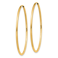 Load image into Gallery viewer, 14k 1.2mm Polished Round Endless Hoop Earrings
