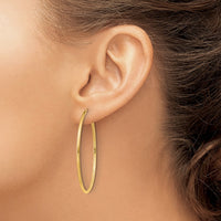 Load image into Gallery viewer, 14k 1.2mm Polished Round Endless Hoop Earrings
