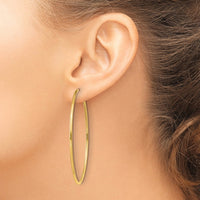 Load image into Gallery viewer, 14k 1.2mm Polished Round Endless Hoop Earrings
