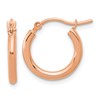 14k Rose Gold Polished 2x15mm Polished Hoop Earrings