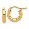 14k Polished 3mm Polished Hoop Earrings