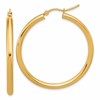 14k Polished 3mm Polished Hoop Earrings