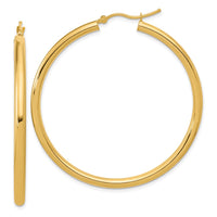 Load image into Gallery viewer, 14k Polished 3mm Polished Hoop Earrings
