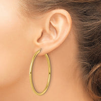 Load image into Gallery viewer, 14k Polished 3mm Polished Hoop Earrings
