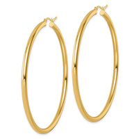 Load image into Gallery viewer, 14k Polished 3mm Polished Hoop Earrings
