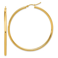 Load image into Gallery viewer, 14k Polished 2.5mm Polished Hoop Earrings
