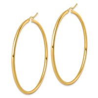 Load image into Gallery viewer, 14k Polished 2.5mm Polished Hoop Earrings
