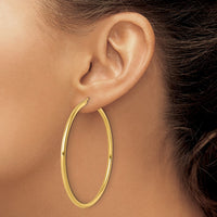 Load image into Gallery viewer, 14k Polished 2.5mm Polished Hoop Earrings
