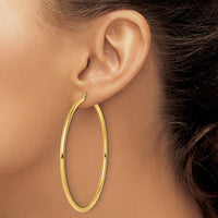 Load image into Gallery viewer, 14k Polished 2.5mm Polished Hoop Earrings
