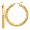 14k Polished 4mm Polished Hoop Earrings