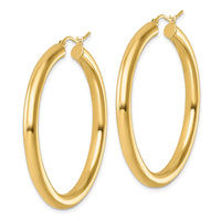 Load image into Gallery viewer, 14k Polished 4mm Polished Hoop Earrings
