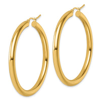 Load image into Gallery viewer, 14k Polished 4mm Polished Hoop Earrings
