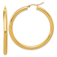 Load image into Gallery viewer, 14k Polished 4mm Polished Hoop Earrings
