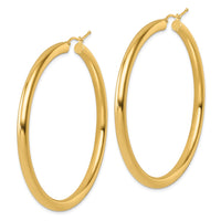 Load image into Gallery viewer, 14k Polished 4mm Polished Hoop Earrings
