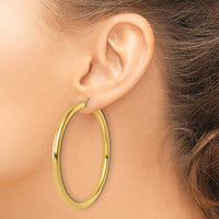 Load image into Gallery viewer, 14k Polished 4mm Polished Hoop Earrings

