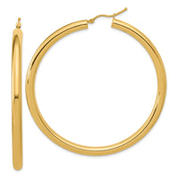 Load image into Gallery viewer, 14k Polished 4mm Polished Hoop Earrings

