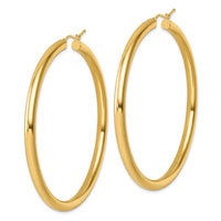 Load image into Gallery viewer, 14k Polished 4mm Polished Hoop Earrings
