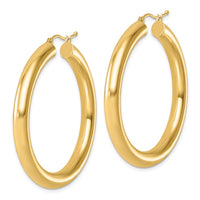Load image into Gallery viewer, 14k Polished 5mm Polished Hoop Earrings
