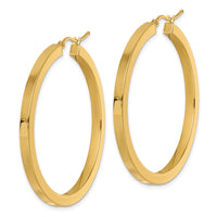Load image into Gallery viewer, 14k 3mm Polished Square Hoop Earrings

