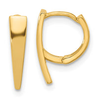 Load image into Gallery viewer, 14K Polished Hinged Hoop Earrings
