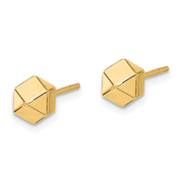 Load image into Gallery viewer, 14K Polished Geometric Ball Post Earrings
