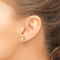 Load image into Gallery viewer, 14K Polished Geometric Ball Post Earrings
