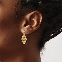 Load image into Gallery viewer, 14k Polished D/C Post Dangle Earrings
