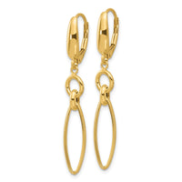 Load image into Gallery viewer, 14K Polished and Diamond-cut Dangle Earrings
