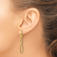 Load image into Gallery viewer, 14K Polished and Diamond-cut Dangle Earrings
