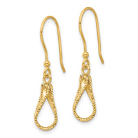 Load image into Gallery viewer, 14K Polished and Diamond-cut Dangle Earrings
