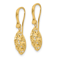 Load image into Gallery viewer, 14k Polished D/C Shepherd Hook Dangle Earrings
