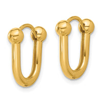 Load image into Gallery viewer, 14K Polished Hinged Hoop Earrings
