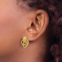 Load image into Gallery viewer, 14K Polished Circles Post Earrings
