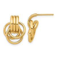 Load image into Gallery viewer, 14K Polished Circles Post Earrings
