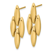 Load image into Gallery viewer, 14K Polished Fancy Dangle Post Earrings
