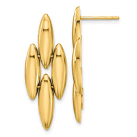 Load image into Gallery viewer, 14K Polished Fancy Dangle Post Earrings
