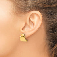 Load image into Gallery viewer, 14K Polished Curve Post Earrings
