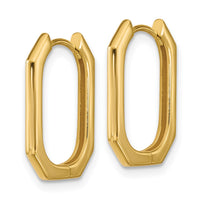 Load image into Gallery viewer, 14K Polished Hinged Hoop Earrings
