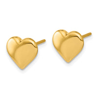 Load image into Gallery viewer, 14K Polished Heart Post Earrings
