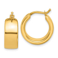 Load image into Gallery viewer, 14K Polished 7.7mm Round Hoop Earrings
