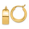 14K Polished 7.7mm Round Hoop Earrings