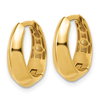 Load image into Gallery viewer, 14K Polished Hinged Hoop Earrings
