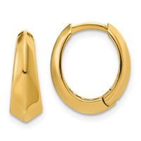 Load image into Gallery viewer, 14K Polished Hinged Hoop Earrings
