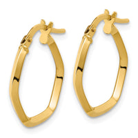 Load image into Gallery viewer, 14K Polished Geometric Hoop Earrings
