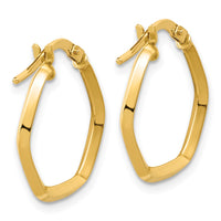 Load image into Gallery viewer, 14K Polished Geometric Hoop Earrings
