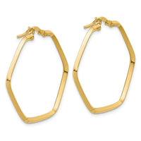 Load image into Gallery viewer, 14K Polished Geometric Hoop Earrings
