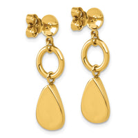 Load image into Gallery viewer, 14K Polished Geometric Fancy Dangle Post Earrings

