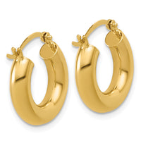 Load image into Gallery viewer, 14k Polished 4mm x 17mm Lightweight Tube Earrings
